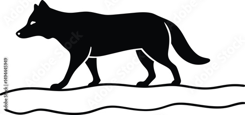 wolf vinyl ready vector illustration