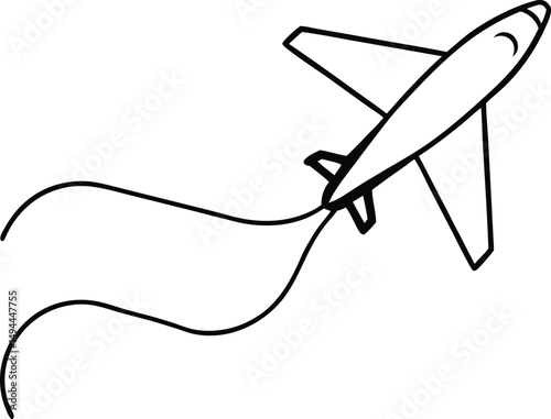 vector illustration of a plane
