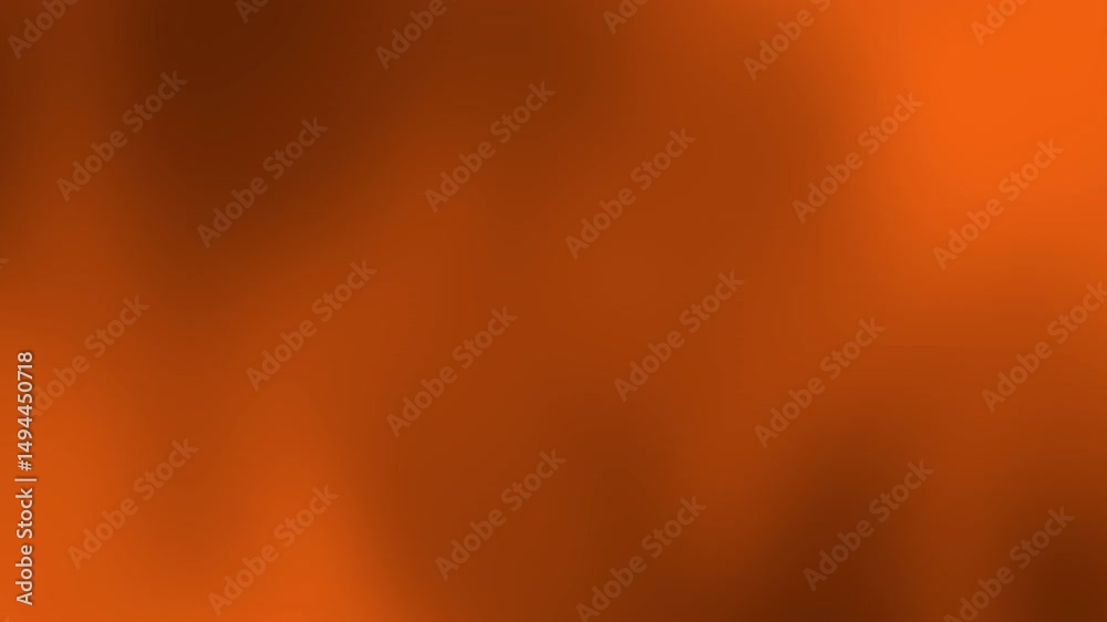 A smooth, abstract orange gradient background with soft, flowing color transitions and no distinct shapes, Abstract texture Gradient motion Background animation.