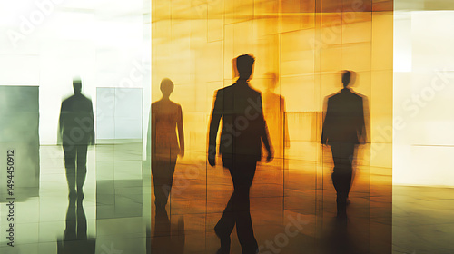 Business Collaboration and Teamwork in Modern Office Setting