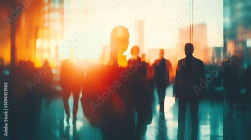 Business Collaboration and Teamwork in Modern Office Setting
