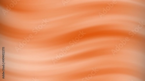 Soft orange abstract waves create a smooth, flowing gradient background with a warm and calming feel, Abstract texture Gradient motion Background animation.