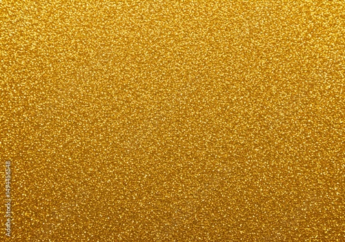 Bright and festive gold glitter texture with a consistent sparkle and a uniformly golden surface