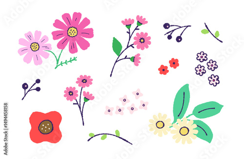 赤系のお花詰め合わせセット