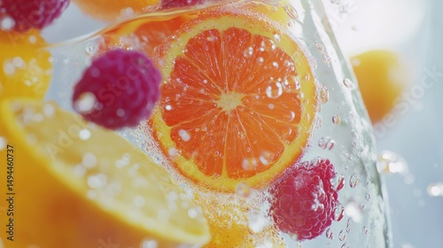 Fresh fruit and water splash (1) photo