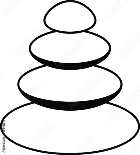 zen stones vector