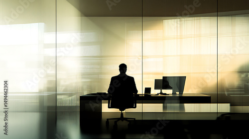 Business Collaboration and Teamwork in Modern Office Setting