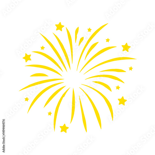 Vector multi color icon for Pyrotechnics