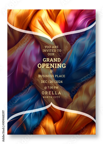 Wedding invitation template, business brochure template, flyer design, universal background, versatile vector background, creative brochure template, party invitation