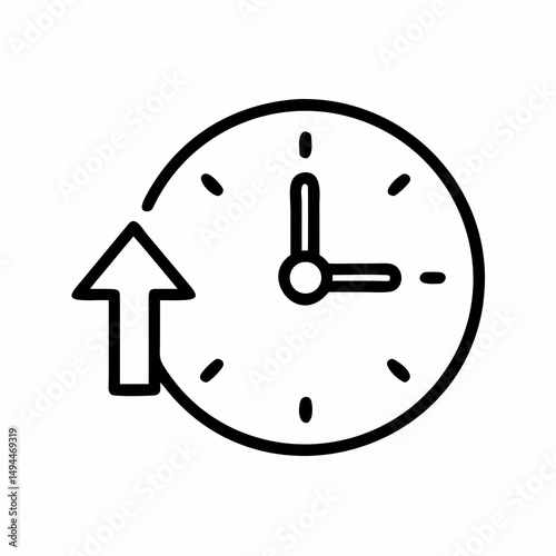 Time Management: Increase Productivity with Clock Icon