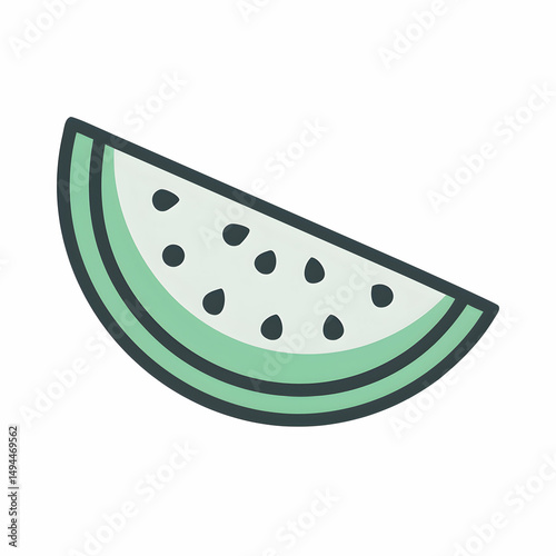 Watermelon Slice Illustration: Summer Fruit Clipart