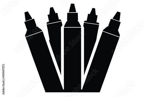 markers--silhuette---vector-art-illustriton-white-.eps