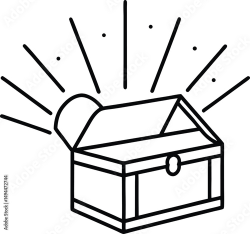 vector illustration of a box with a bow