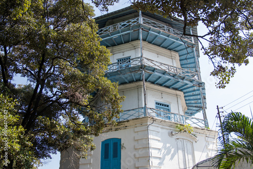 Architectural Gem: A Picturesque View of a Colonial-Era Tower