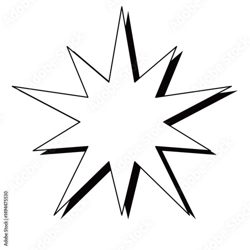 トゲトゲシンプルイラスト