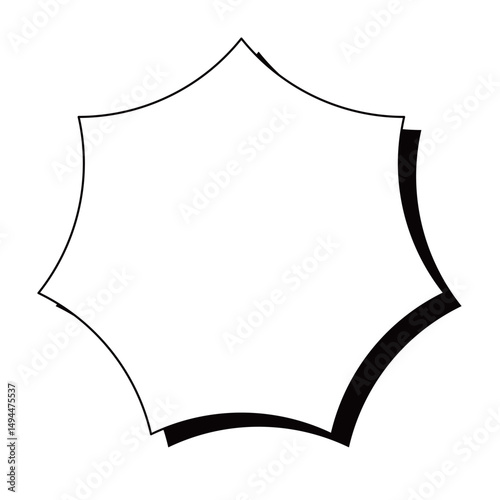 トゲトゲシンプルイラスト