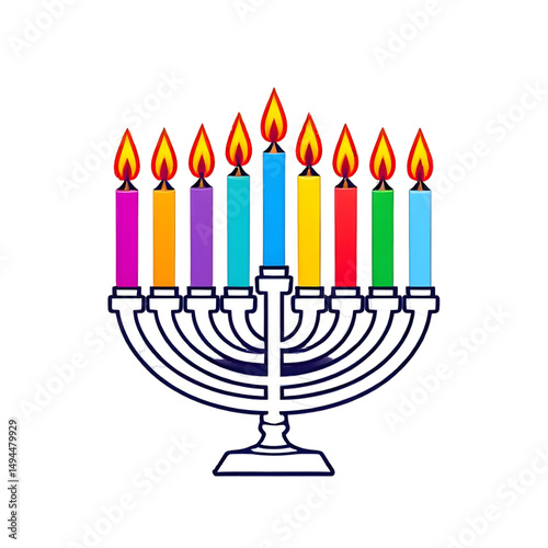 Channukah Hannukah Candles - festival of lights