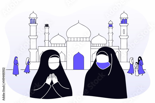 Colorful depiction of two people in traditional dress showcasing ethnic pride suitable for museum guides or multicultural event promotions