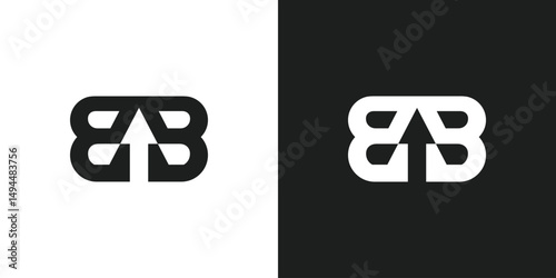 Letter BB with Arrow Up Logo Design