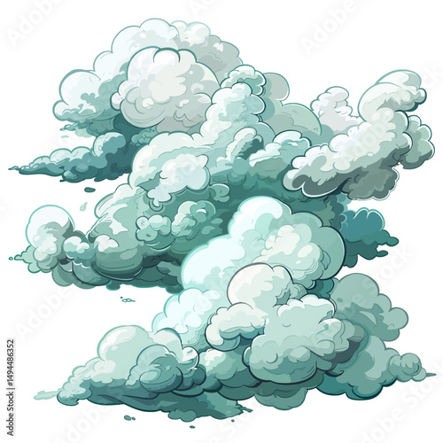 Cumulonimbus vector illustration 