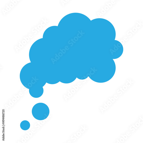 Slogan Bubble  Vector Flat Icon Design