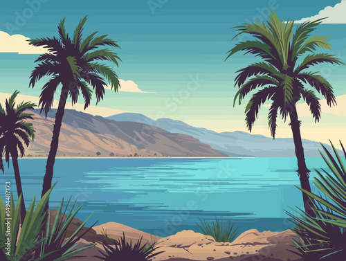 Deadsea vector illustration 