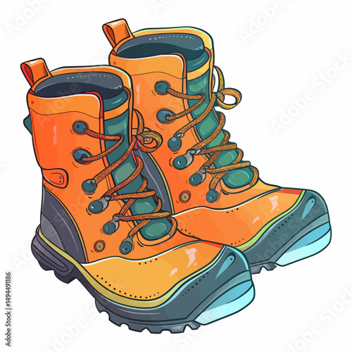 Boots on white 