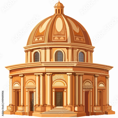 Illustration of a dome 
