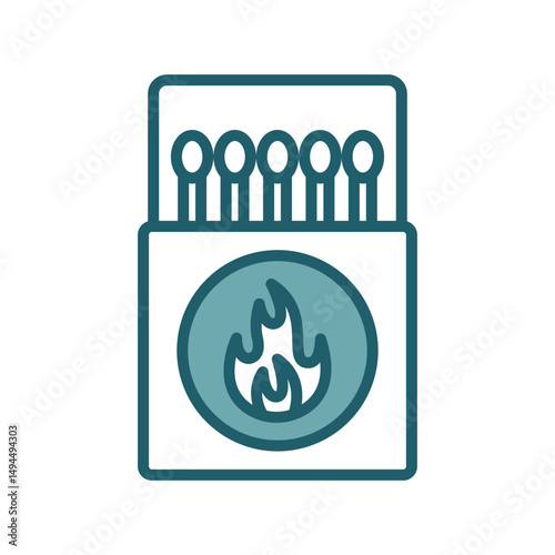 matches stick icon vector design template simple and clean