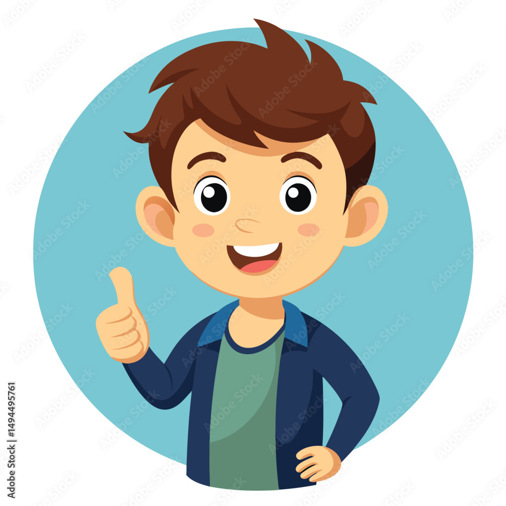 Showing a Thumbs Up Gesture Signifying Approval or Agreement Showing a Thumbs Up Gesture Signifying Approval or Agreement