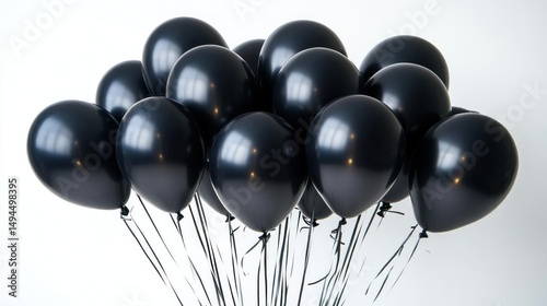Elegant Black Balloons Party Decoration Supplies photo