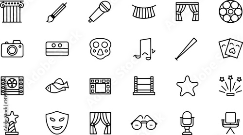 entertainment icon set  entertainment and arts ico (3).eps