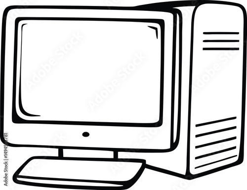 illustration of computer