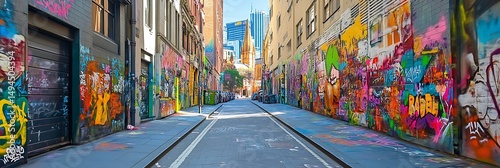 Wallpaper Mural colorful graffiti on the street Torontodigital.ca