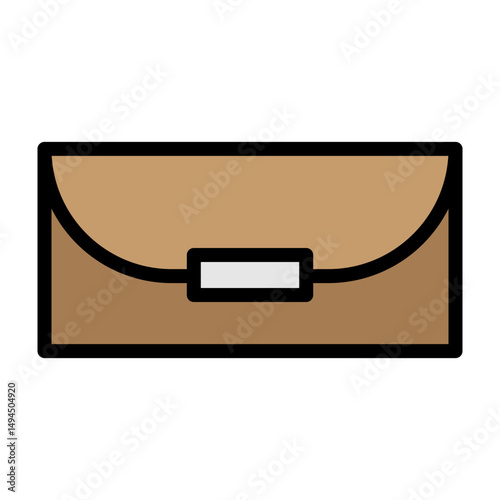 Clutch Vector Filled Icon Design