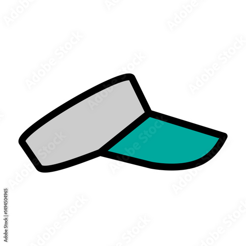 Visor Vector Filled Icon Design
