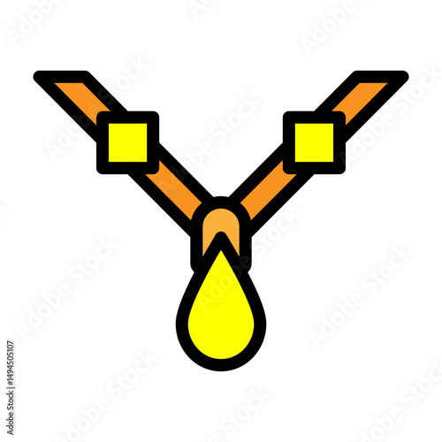 Necklace Vector Filled Icon Design