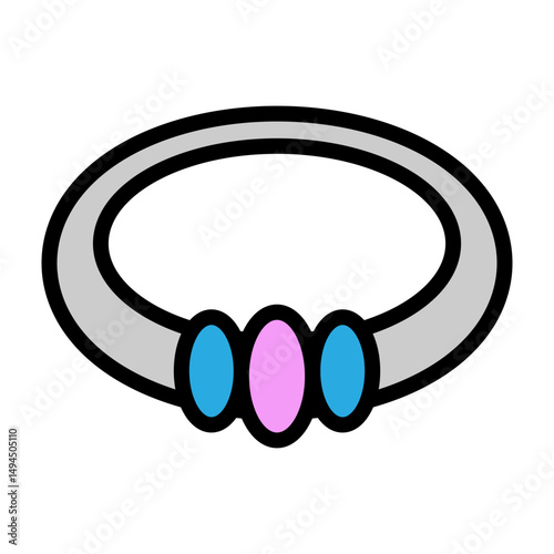 Bracelet Vector Filled Icon Design