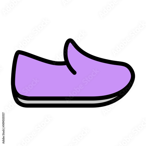Loafers Vector Filled Icon Design