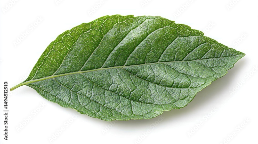 Obraz premium Vibrant Green Leaf Close-Up