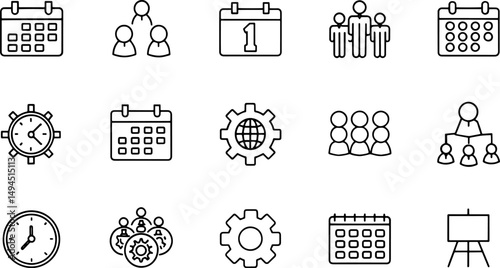 project management icon set  contains such icons a (1).eps
