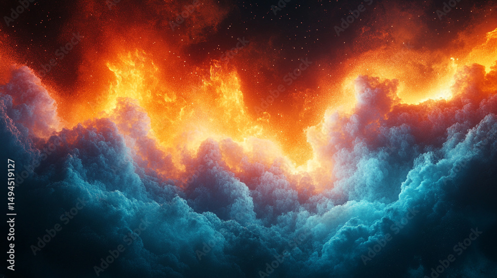 Fototapeta premium Abstract Electrifying Sharp Background With Gradient