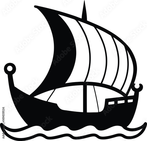 pirate ship vector illustration