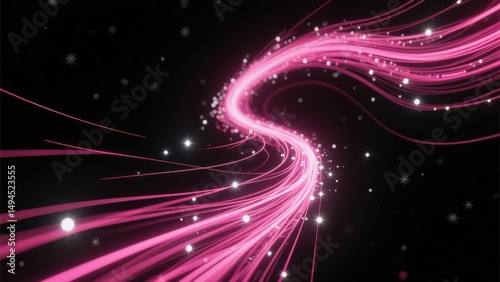 Technology inspired dynamic abstract poster background