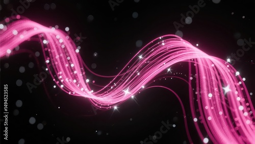 Technology inspired dynamic abstract poster background