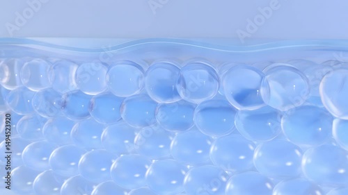 Serum oil drops for sagging skin cells, skin repair, moisturizer, collagen serum, and advertising background. Activate cells to penetrate the skin, cosmetic essential ultimate essence ball molecules.