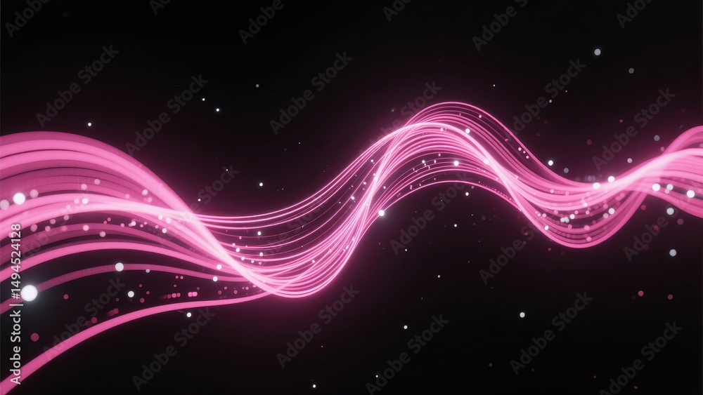 Obraz premium Technology inspired dynamic abstract poster background