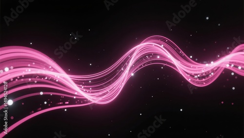 Technology inspired dynamic abstract poster background