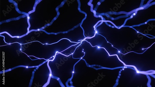 Technology inspired dynamic abstract poster background