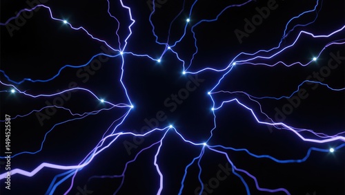 Technology inspired dynamic abstract poster background